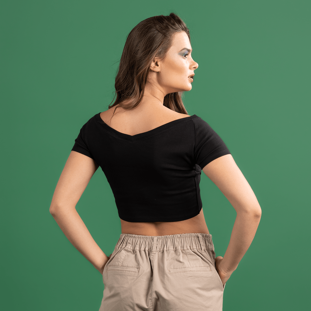 Ribbed Cropped Top – MAG'S